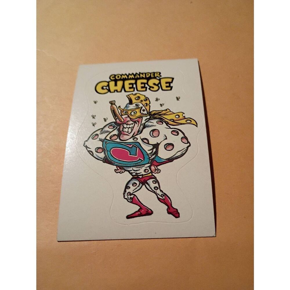 1983 General Mills Zero Hero Trading Card Sticker Vintage #54 Commander Cheese